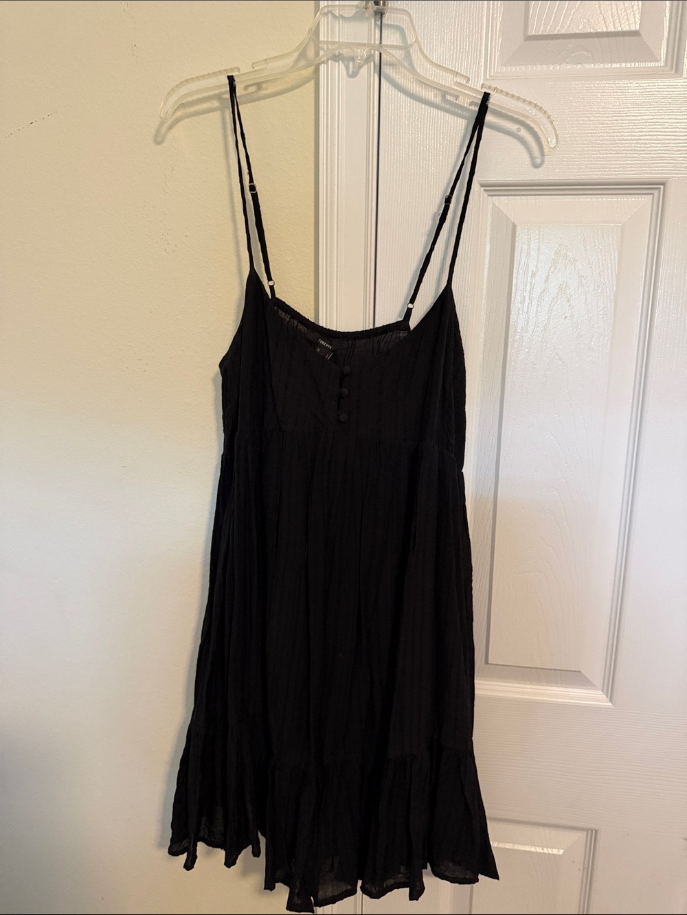 Forever 21 Black Spaghetti Strap Mini Dress